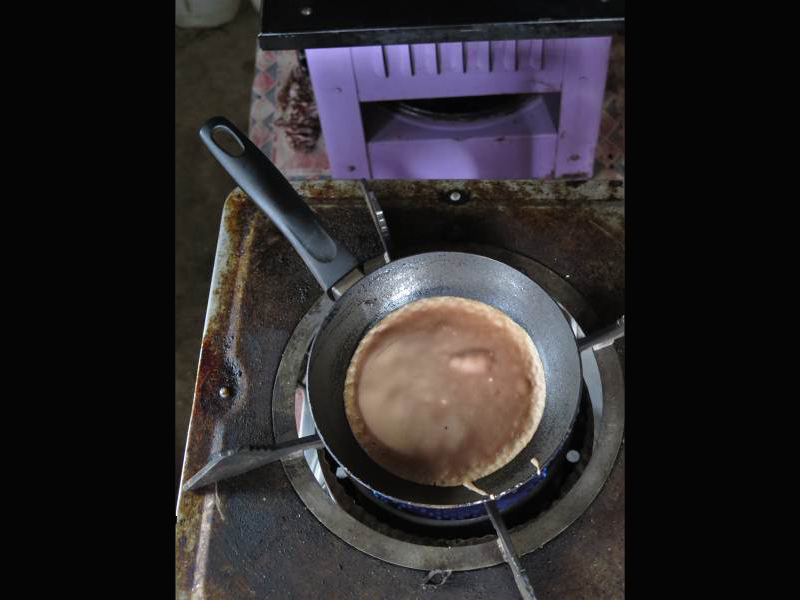 Making pancake Vla